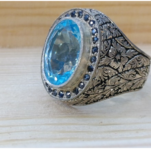 Silver-ring-with-blue-topaz-stone