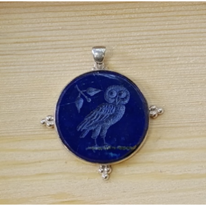 lazuli-silver-pendant